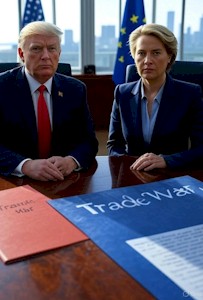 Trump and von der Leyen